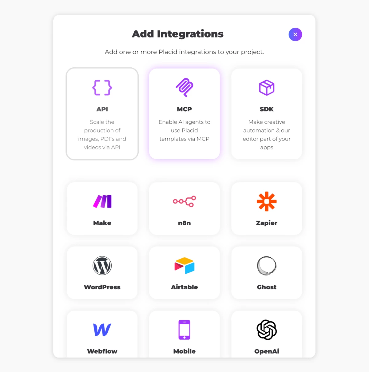 Add Placid MCP Integration