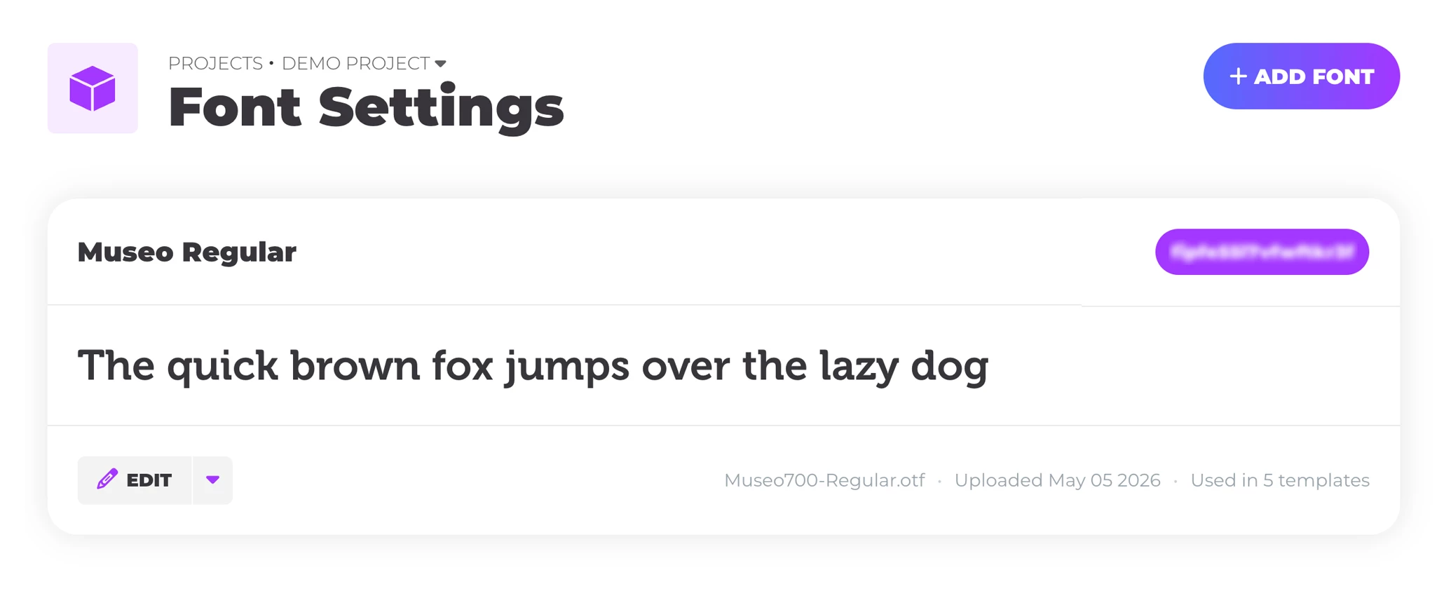 Placid Font Settings Overview