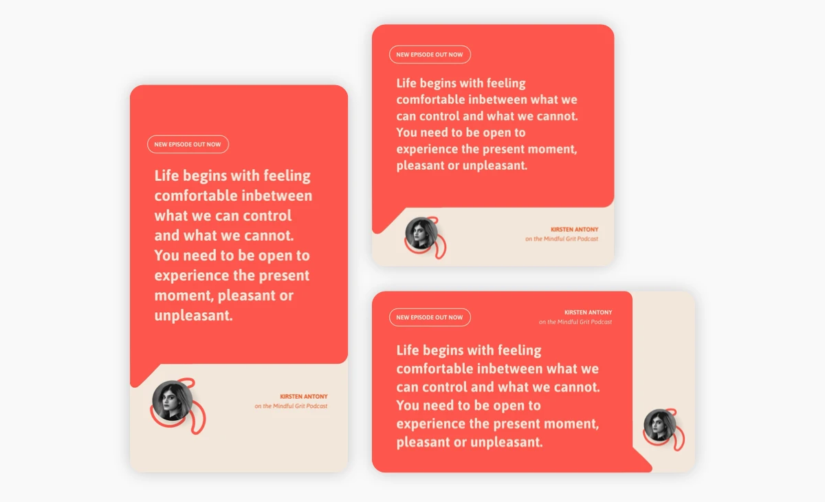 Podcast Quote Templates
