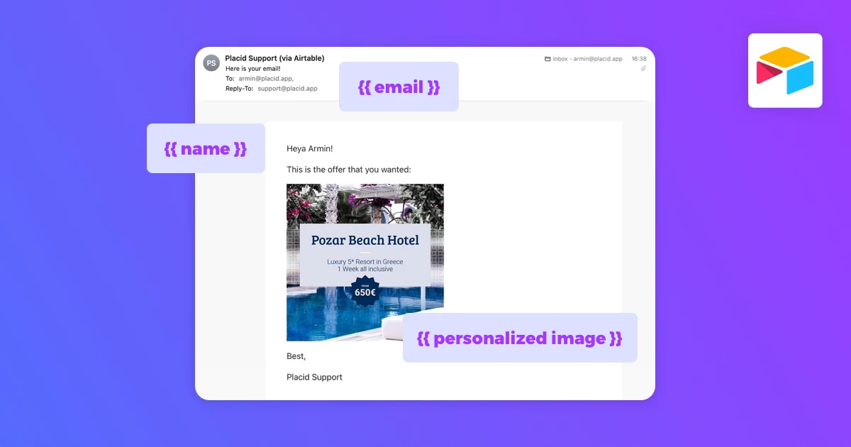 Image for Article How to send personalized emails with Airtable
