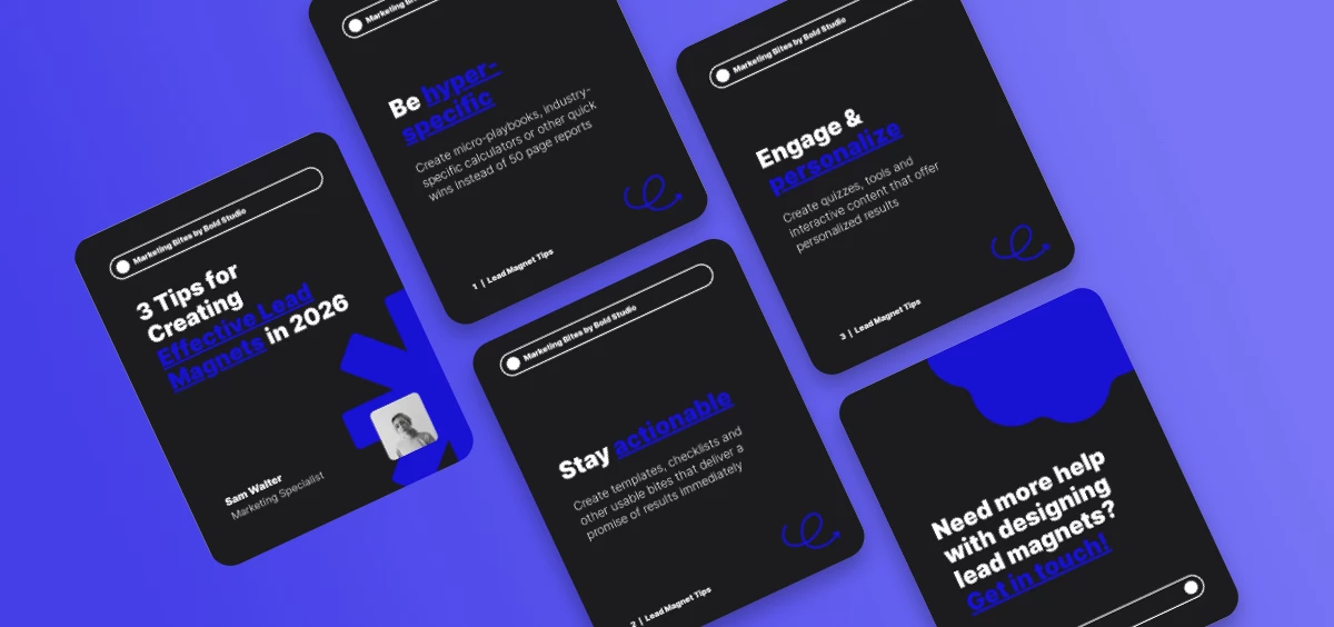 Mockup of LinkedIn carousel draft
