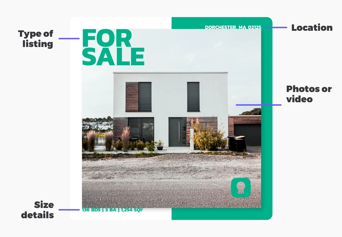 Placid real estate ad template