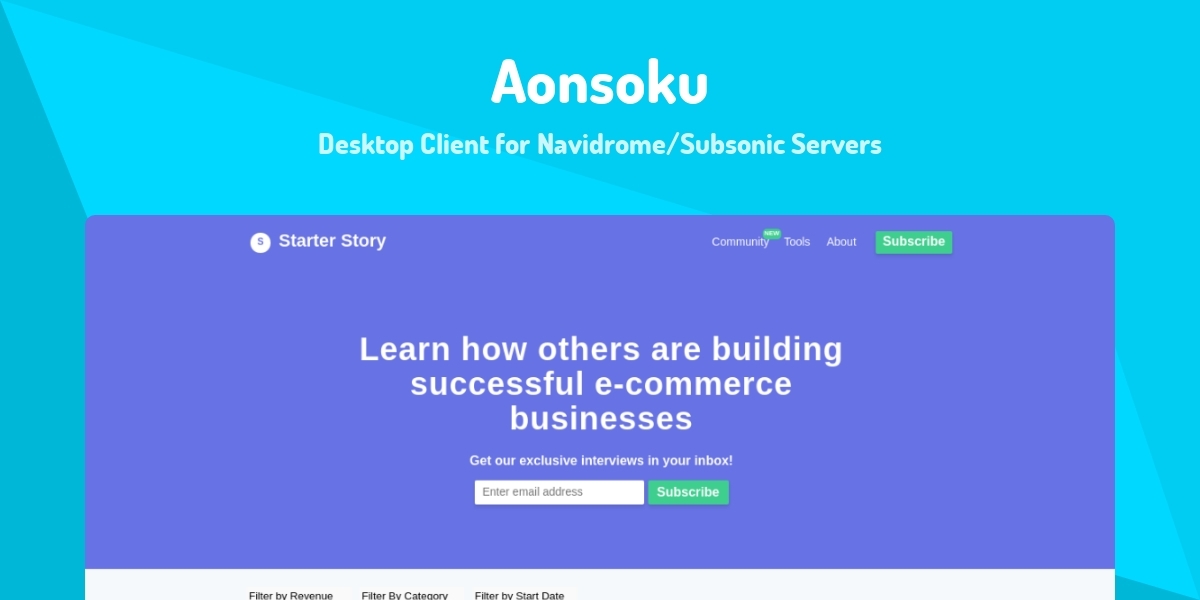 Aonsoku - Desktop Client for Navidrome/Subsonic Servers - Made with ...